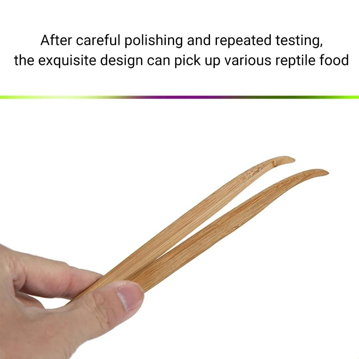 1-Piece 16.5 cm Curved Reptile Feeding Tweezers