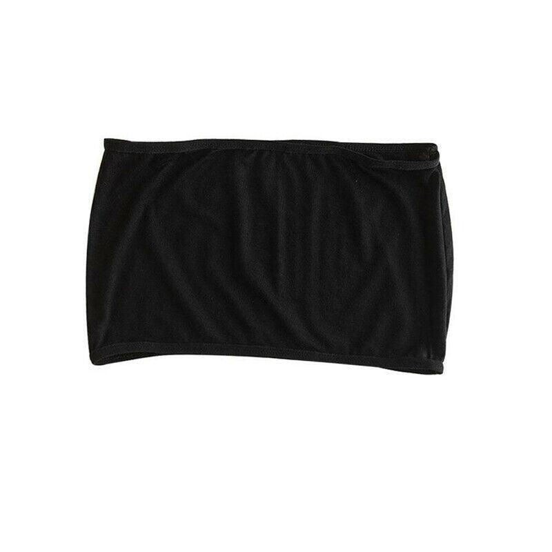 Female Strapless Boob Tube Top Bandeau Bra Modal Ladies Modal Stomacher Wrapped - Black