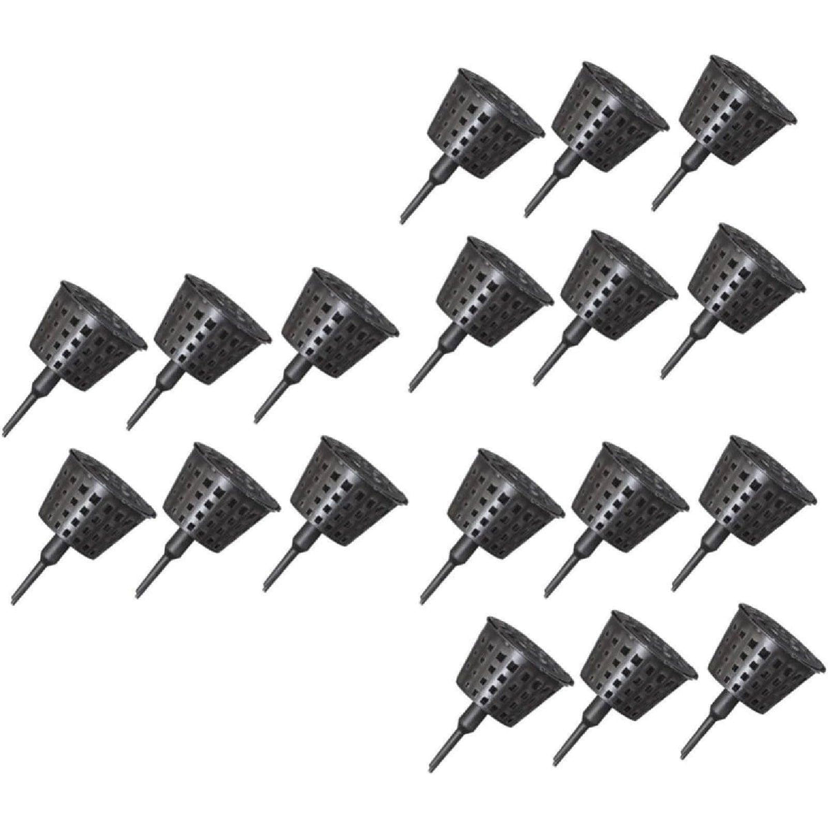 100x Plastic Fertilizer Baskets with Lid Balcony Gardening Tools Bonsai Supplies