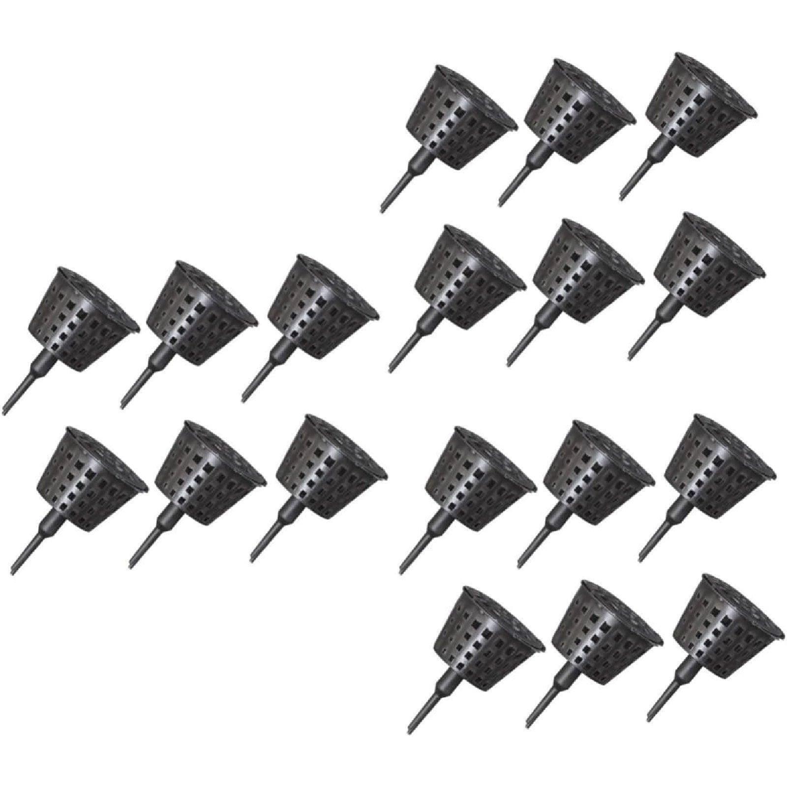 100x Plastic Fertilizer Baskets with Lid Balcony Gardening Tools Bonsai Supplies