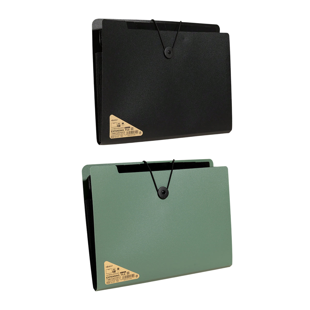 8 Cell File Folder Organizer Bag Test Paper Storage Document Holder School Office - Green