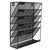 5 Tier Iron File Organiser Desktop File Management Shelf for Office Storage Desk