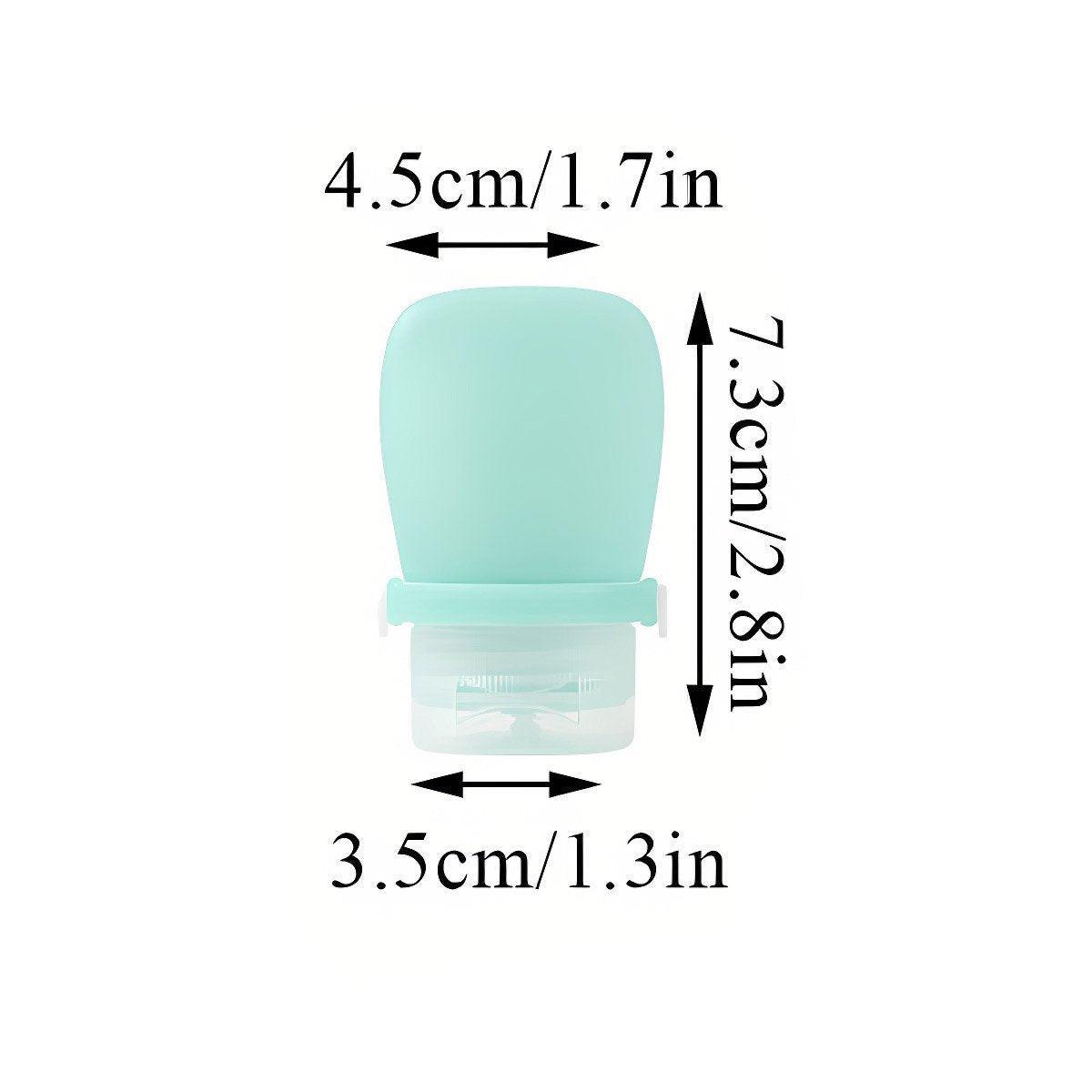 4pcs Travel Storage Bottles Set Refillable Silicone for Shampoo Lotion Cosmetics