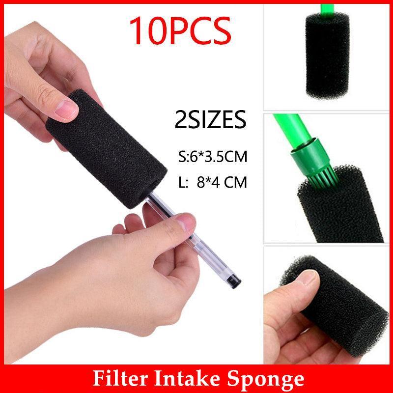 10Pcs Aquarium Filter Intake Sponges Fry Saver Protection - 10PCS Small（6*3.5CM）