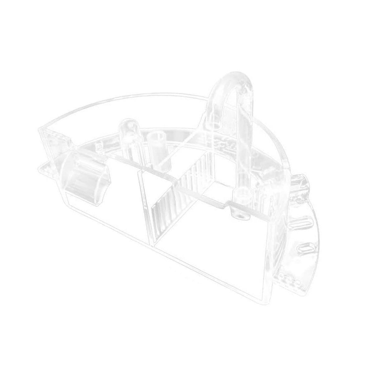 Round Fish Tank Filter Box Aquarium Trickle Box Small External Top Quiet Water Purification Three-in-One Filter - XL