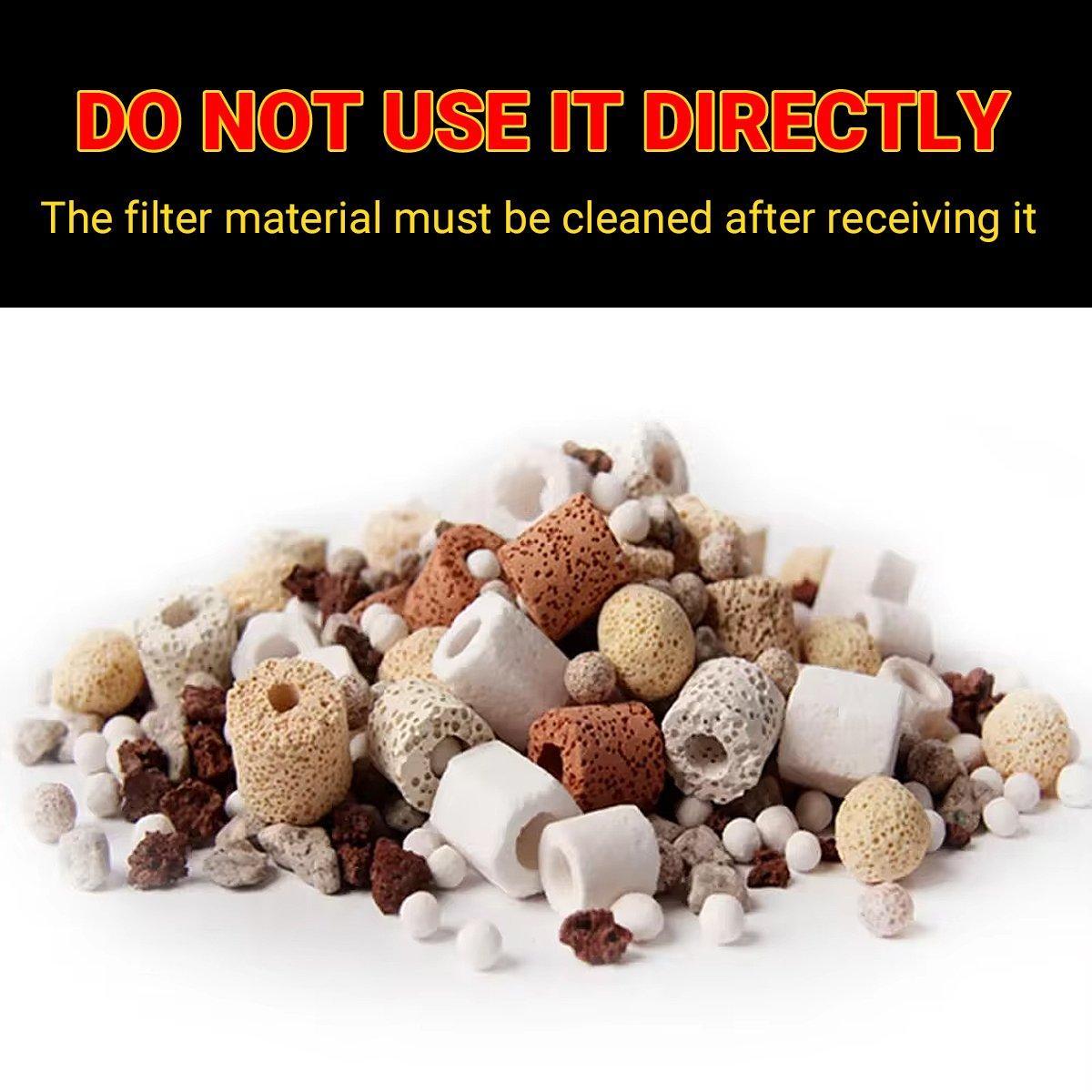 500g Fish Tank Water Filter Media Aquarium Filtration Material Sponge Pad - Nano Ring