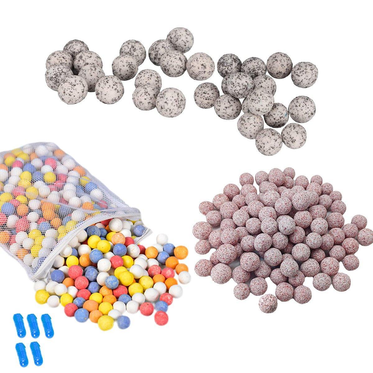 Quartz Ball Ceramic Bio Ball Filter Media Biological Ring for Aquarium Fish Tank - Pink-500g
