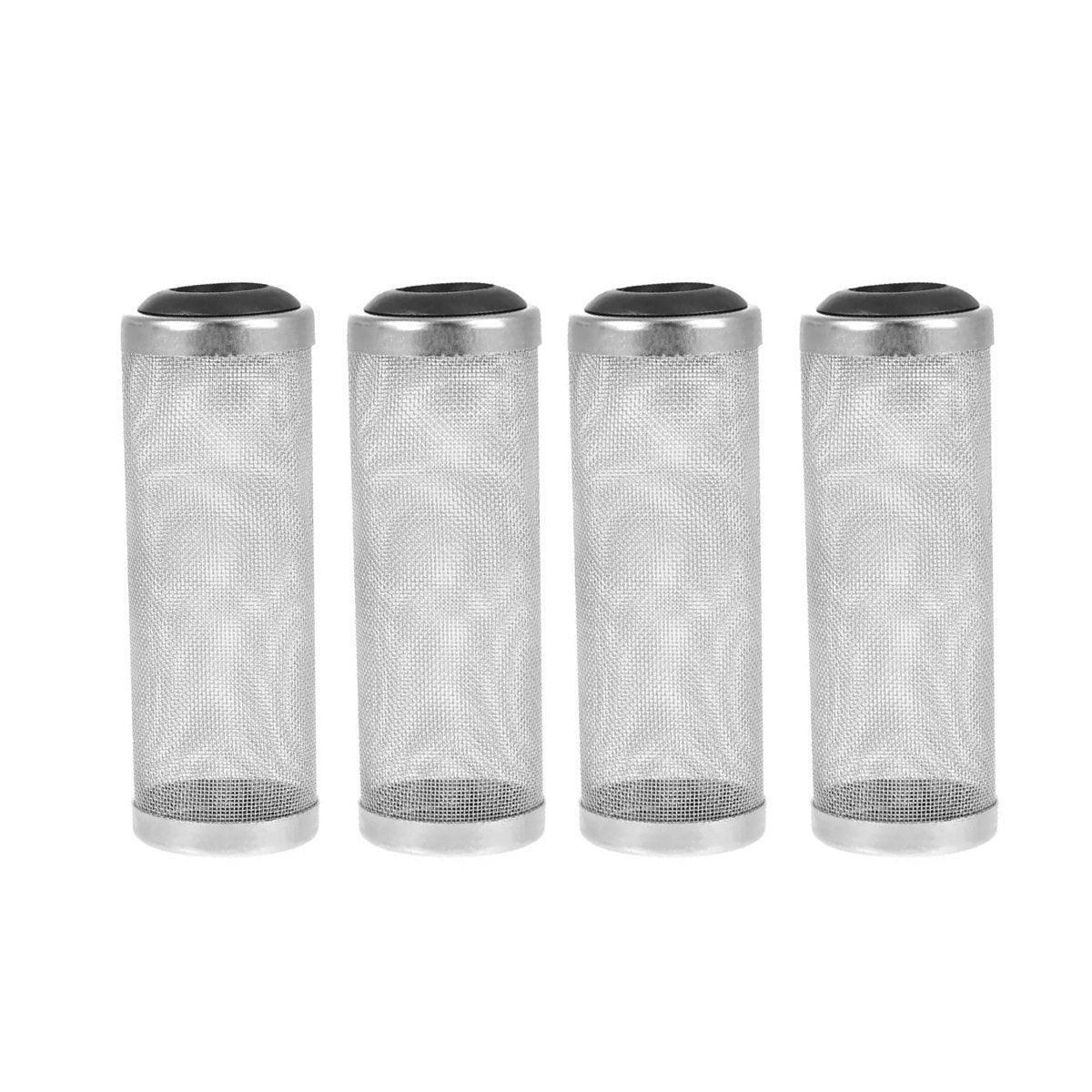 4x Stainless Steel Shrimp Filter Guard Aquarium Intake Protector Fish Safe Mesh - White-4PCS (12mm)