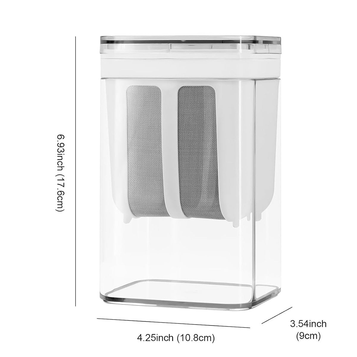 Yoghurt Strainer Filter 1100ml Plastic Container for Draining Yogurt Cheese