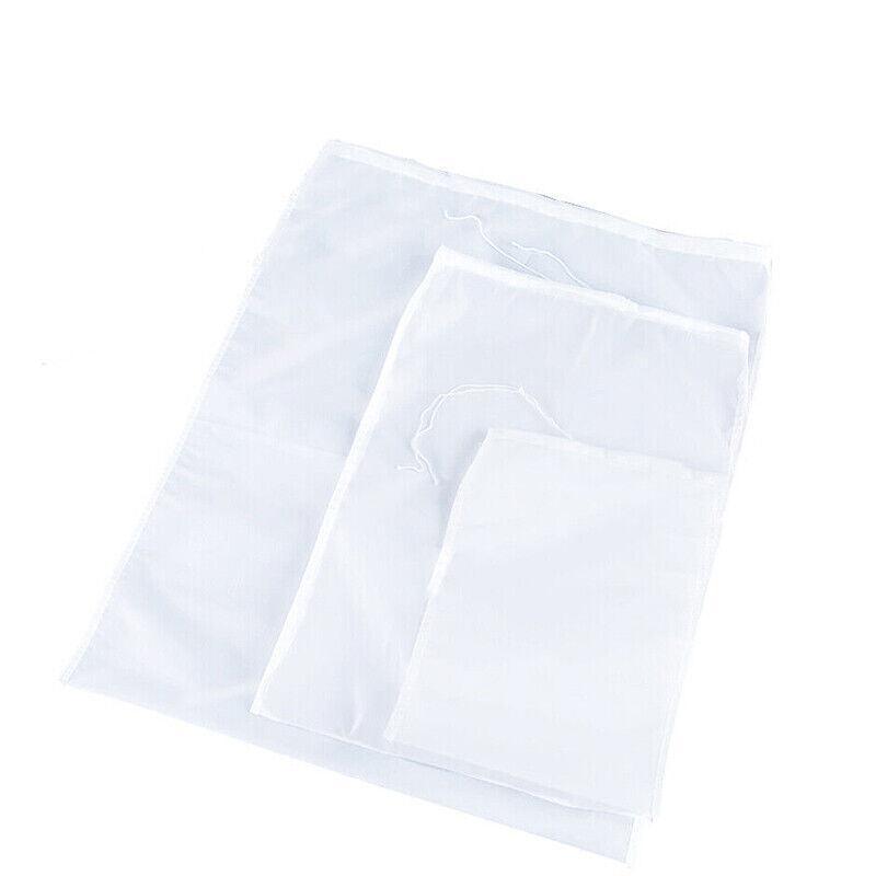 Micron Reusable Nylon Fine Mesh Food Strainer Filter Bag For Nut Milk Coffee - 20*30CM