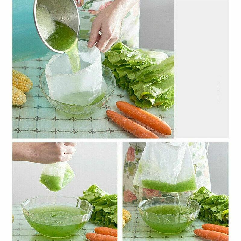 Micron Reusable Nylon Fine Mesh Food Strainer Filter Bag For Nut Milk Coffee - 45*60CM