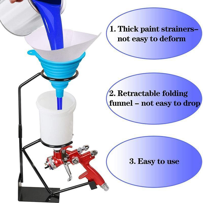 Up to 100PCS Micron Paint Paper Strainers Sieve Filter Nylon Mesh Net Funnel - 10PCS