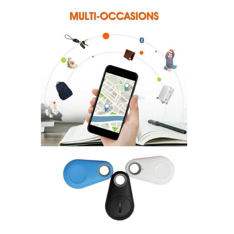 Smart Finder Locator Key Mini Bluetooth Tracker Dog Pet Tag Tracer - Blue