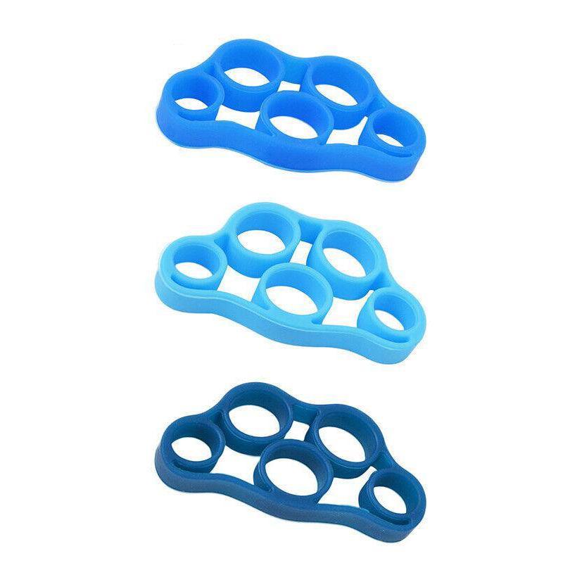 3 Pack Silicone Finger Stretcher Resistance Bands For Hand Grip Exercise And Fitness