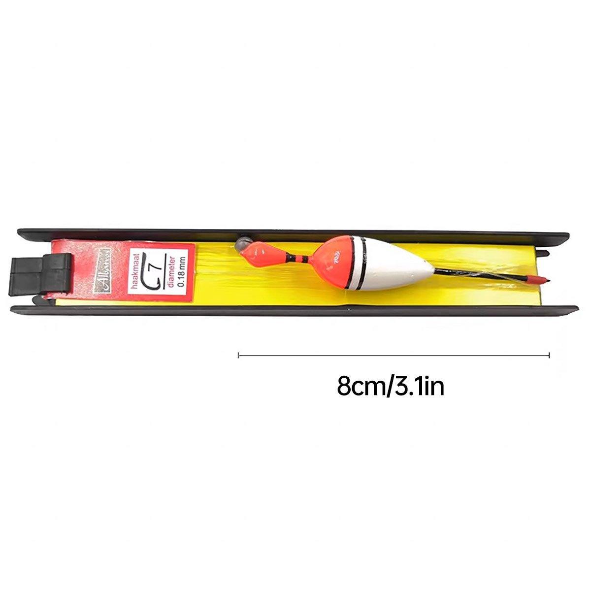 6Pcs Fishing Floats Set Fishing Bobber Hook Kits Straight Column Water Drop Type