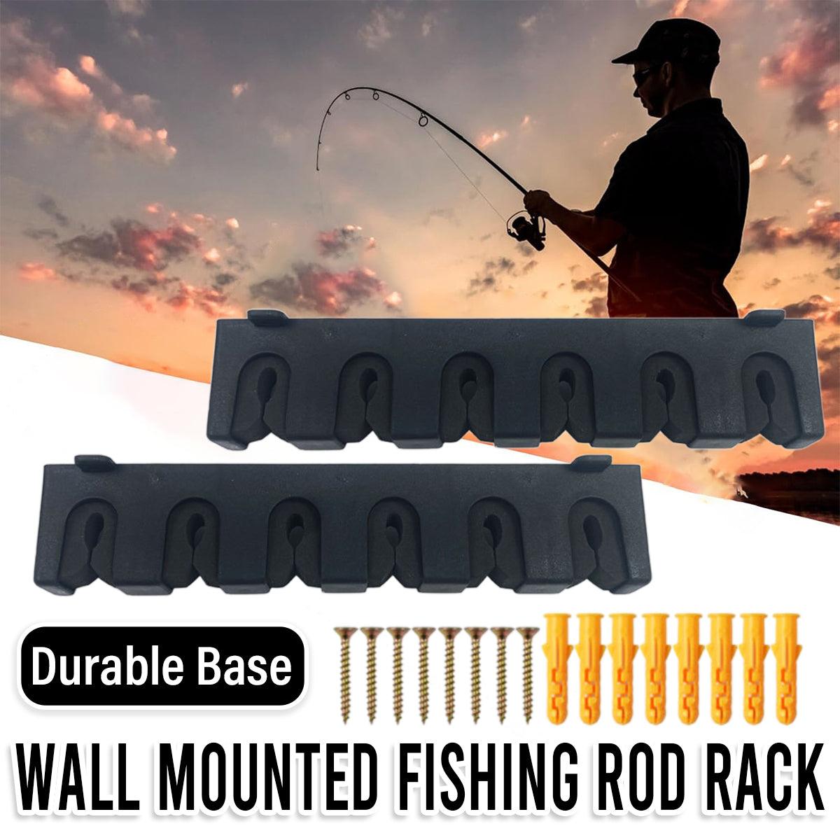 Wall Mounted Fishing Rod Holder Display Rack Sturdy Fishing Rod Storage Stand