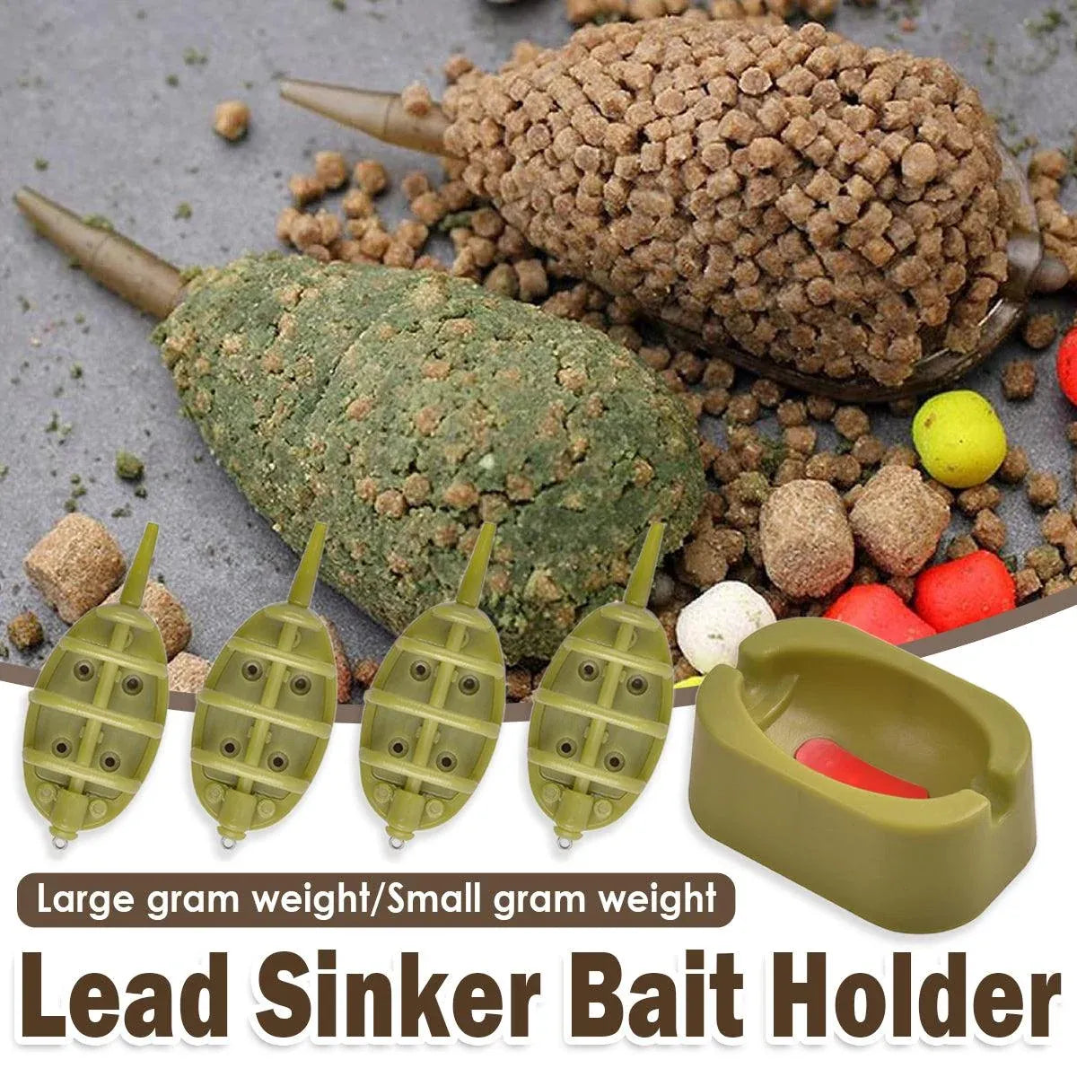 Feeder Nest Breaker Bait Tool Fishing Tackle Accessories for Carp and Baiting - 30g/40g/50g/60g