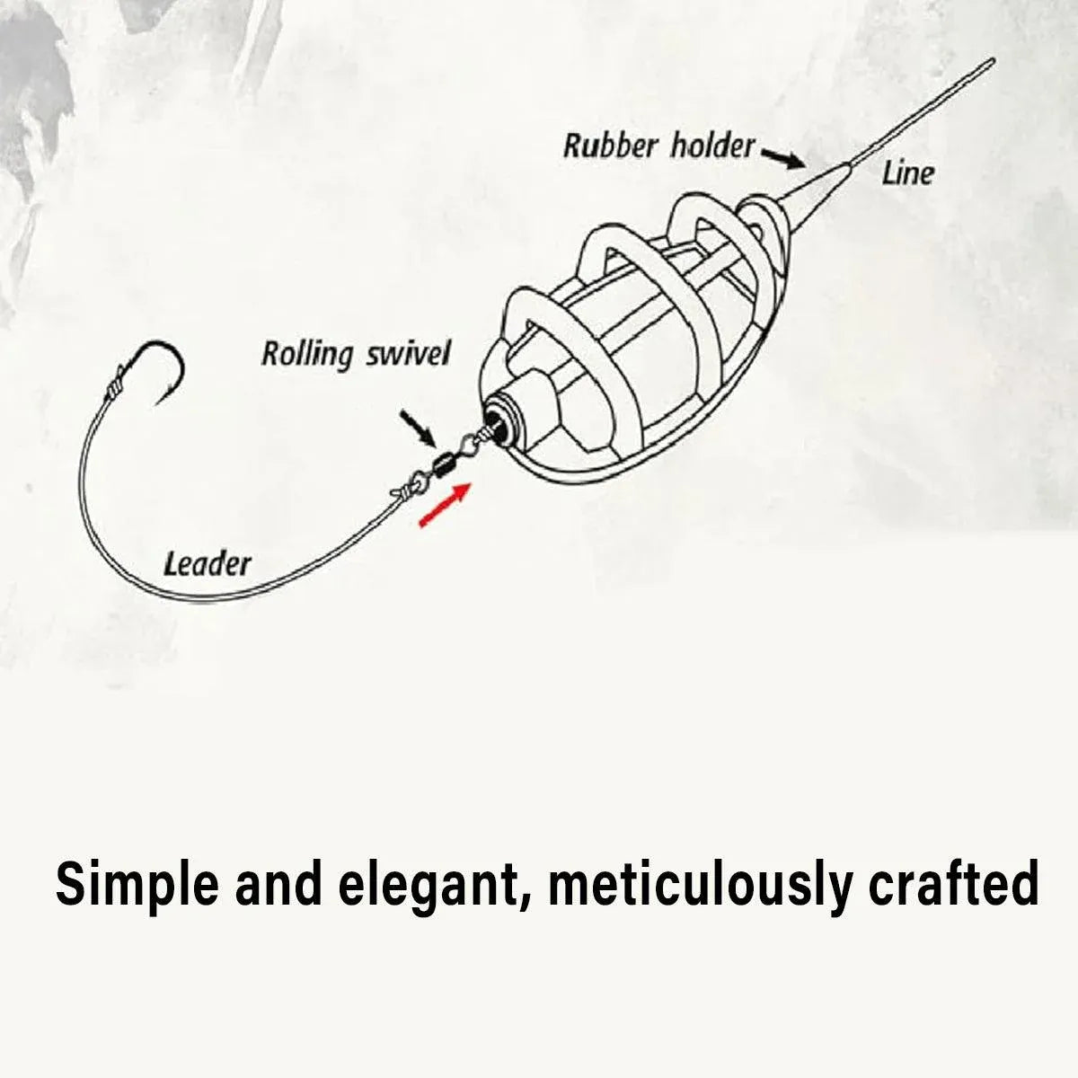 Feeder Nest Breaker Bait Tool Fishing Tackle Accessories for Carp and Baiting - 30g/40g/50g/60g
