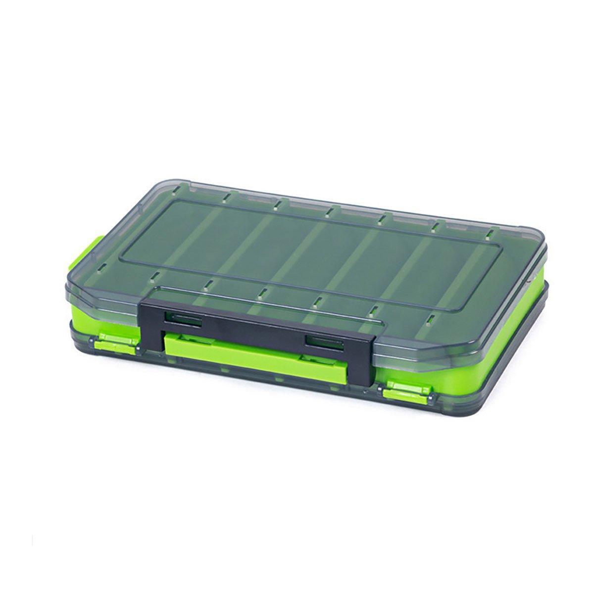Multifunctional Fishing Bait Storage Box Accessories Gear Organizer Tool Box - Green-S