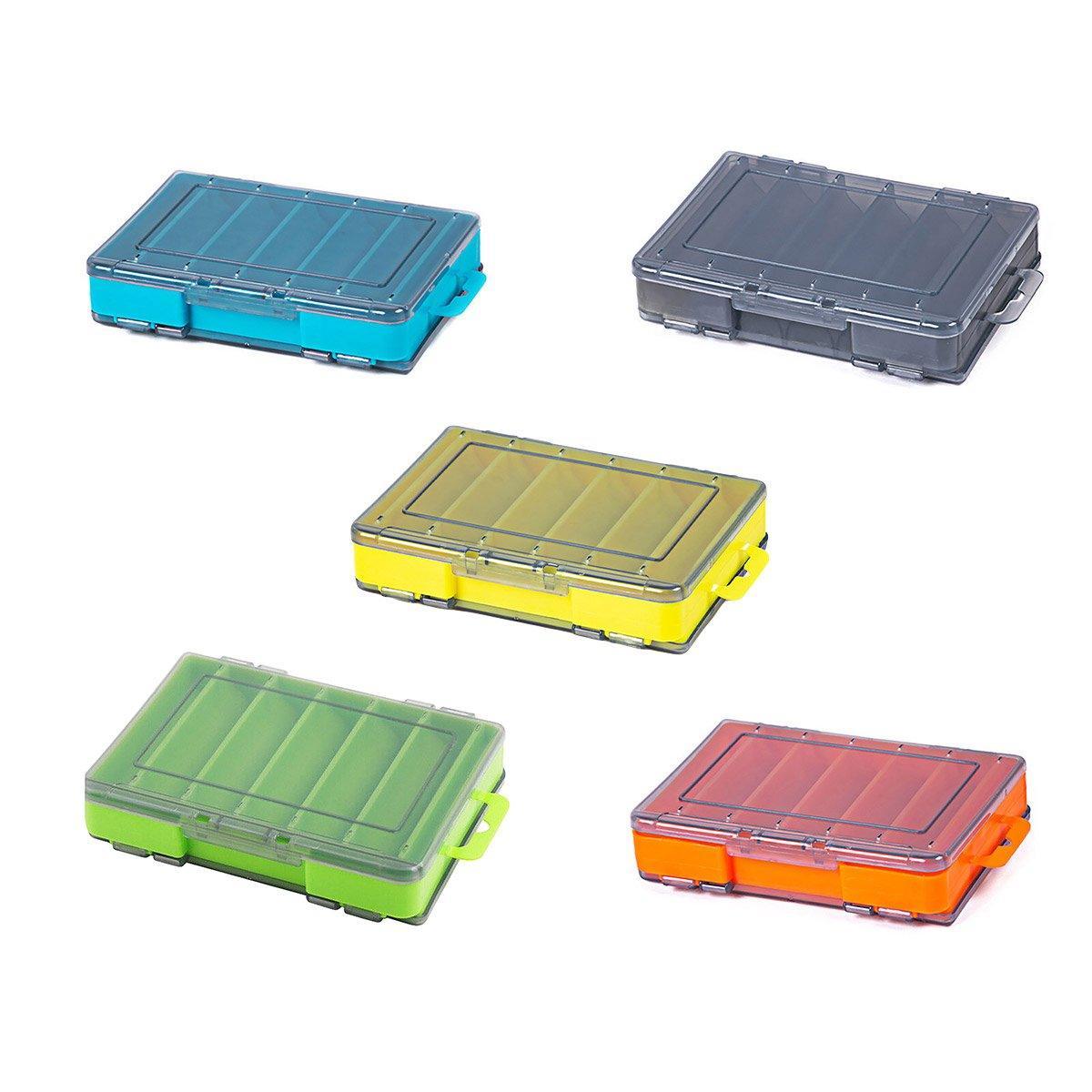 Multifunctional Fishing Bait Storage Box Accessories Gear Organizer Tool Box - Yellow-S