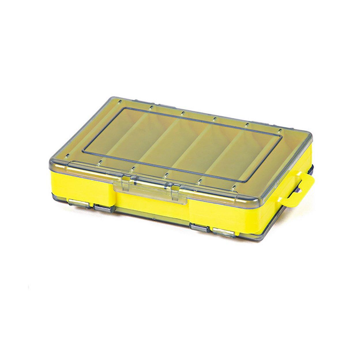Multifunctional Fishing Bait Storage Box Accessories Gear Organizer Tool Box - Yellow-S
