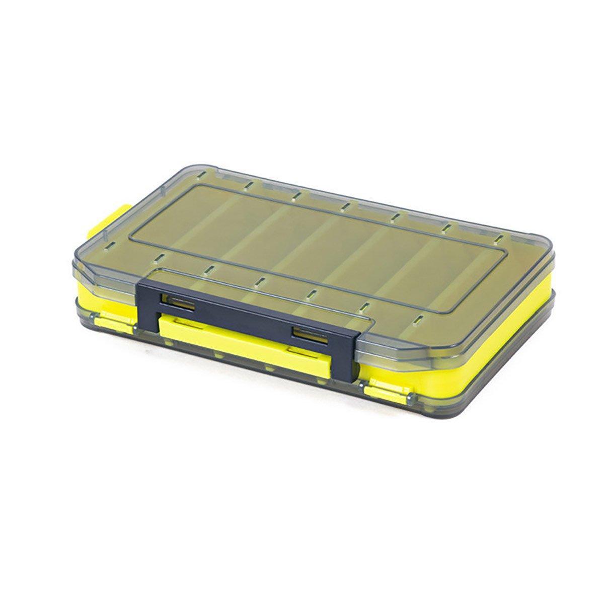 Multifunctional Fishing Bait Storage Box Accessories Gear Organizer Tool Box - Yellow-S