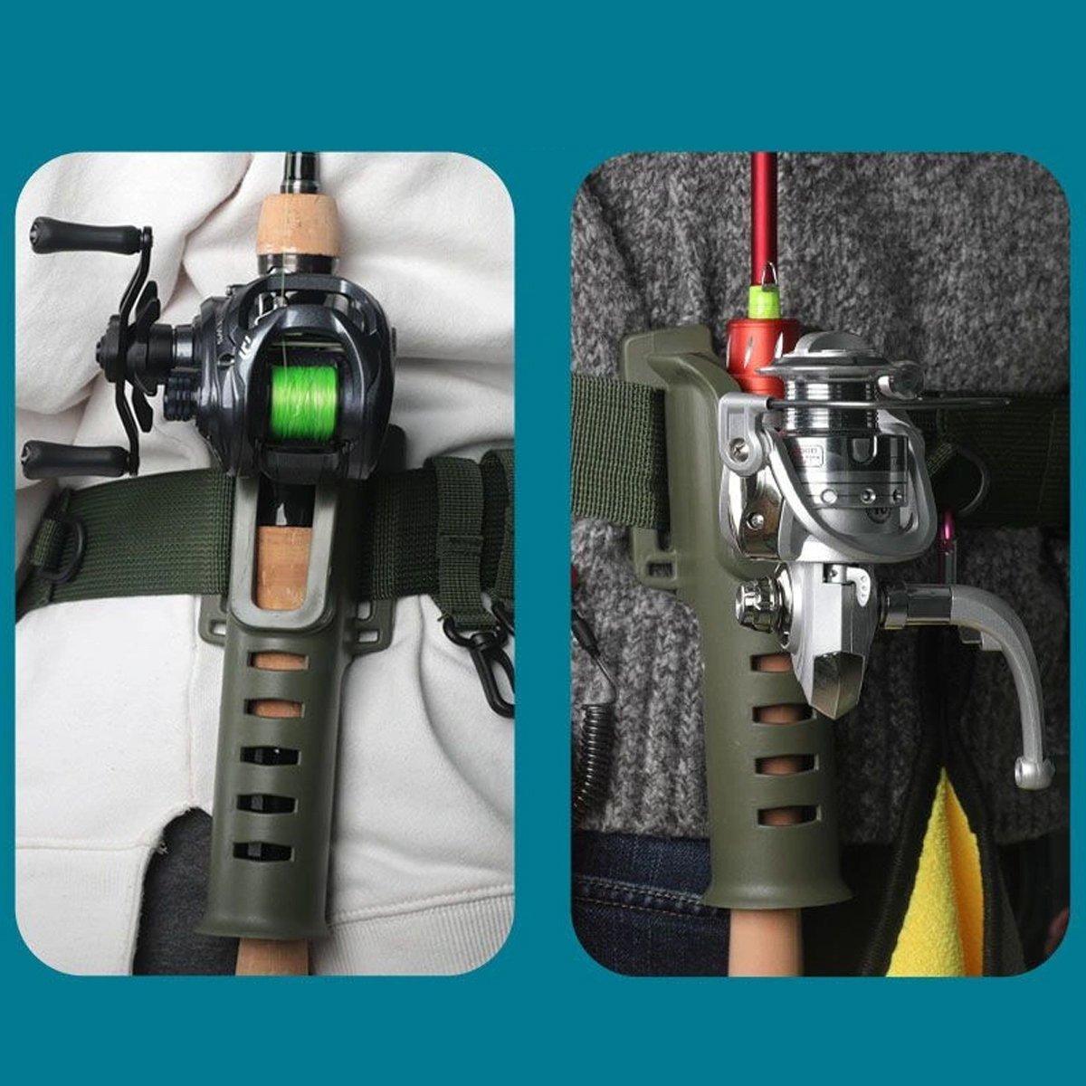 Adjustable Fishing Rod Holder Belt Portable Waist Strap Fishing Gear Rod Storage