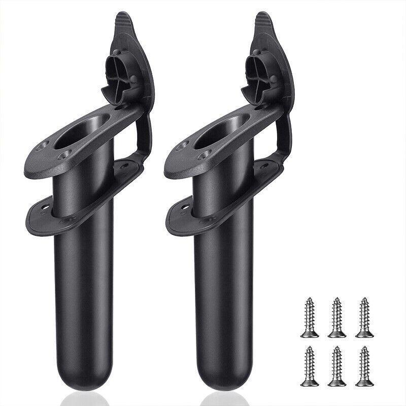 2Pcs With Cap Cover Fishing Boat Rod Holder For Kayak Pole Bracket Flush Mount