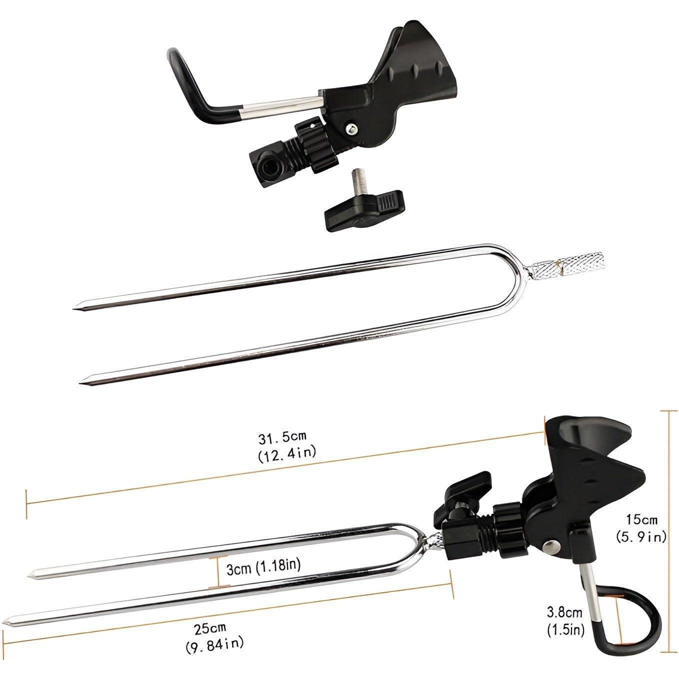 Fishing Rod Bracket Setter Pole Stand Hook Holder Rack Tip-Up Ground Fishing Rod