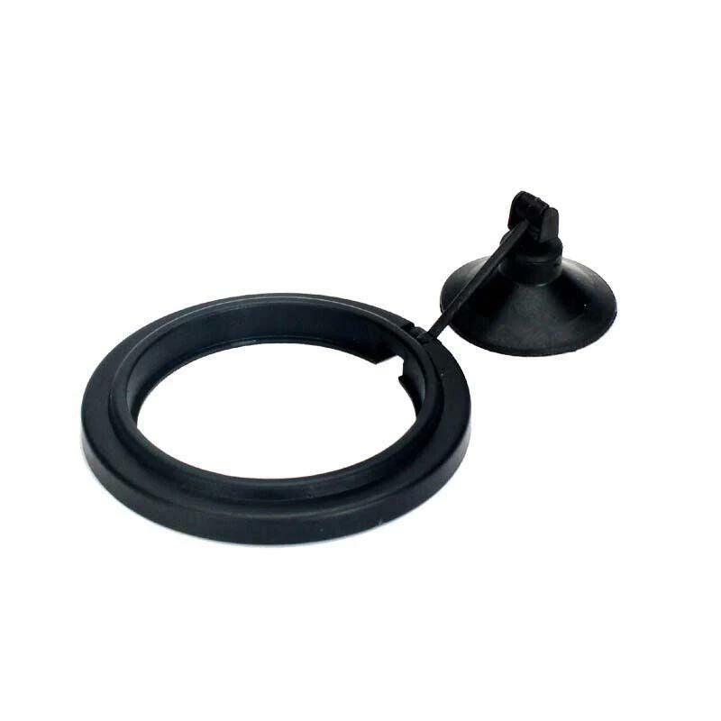 Fish Feeding Ring Aquarium Fish Tank Feeder Floating Fish Food Feeder Fish Food Black - Black Circle