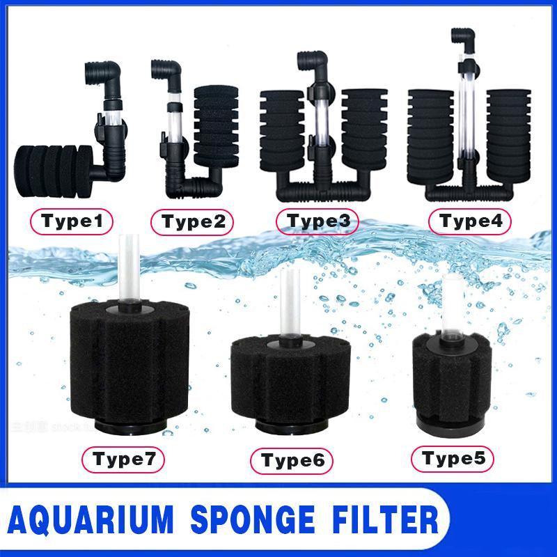 Air Sponge Filter Biological Aquarium Water Fish Tank Foam Small Medium Large - Type 3