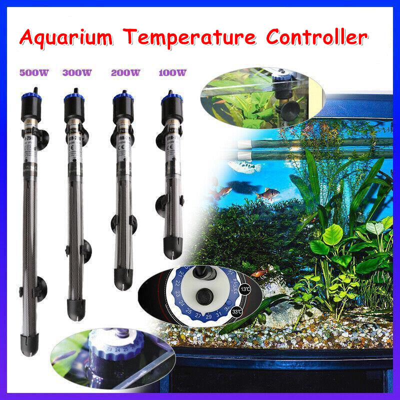 100W–500W Submersible Aquarium Temperature Regulator for Fish Tanks - 100W