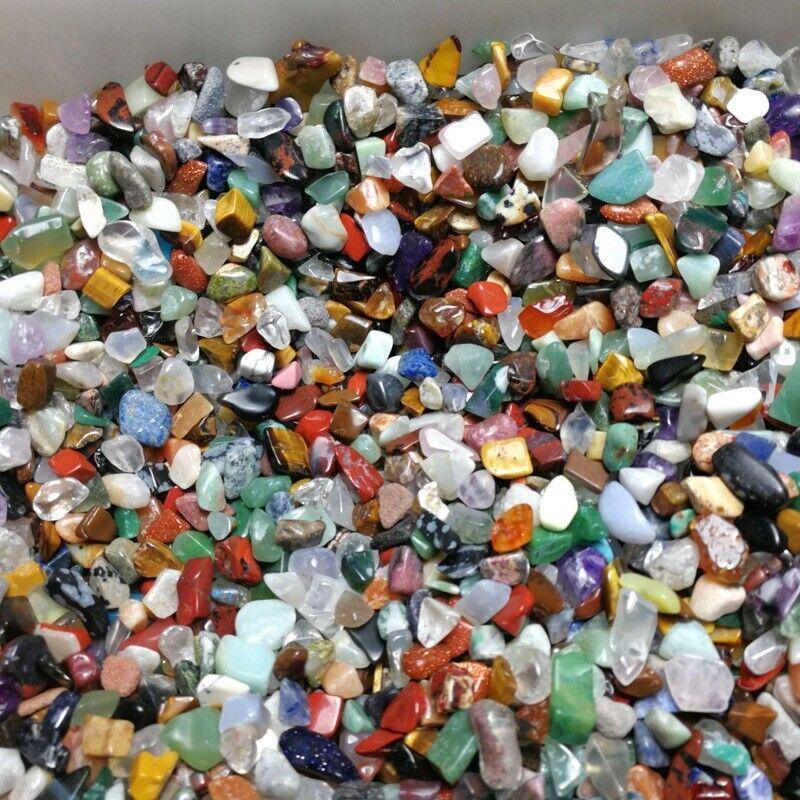 Colorful Mixed Stone Crystal Chips - 100G Bulk Lot