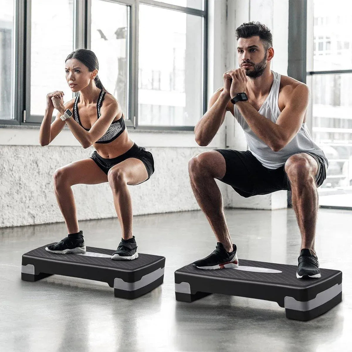 1-Piece Black Aerobic Step Platform