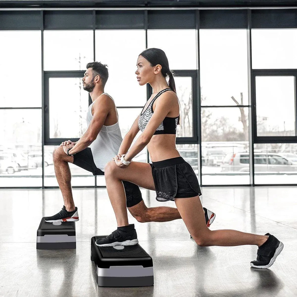 1-Piece Black Aerobic Step Platform
