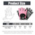 L Size Women Fitness Gym Training Gloves Half Finger Gel Weight Lifting Workout Gloves - Black