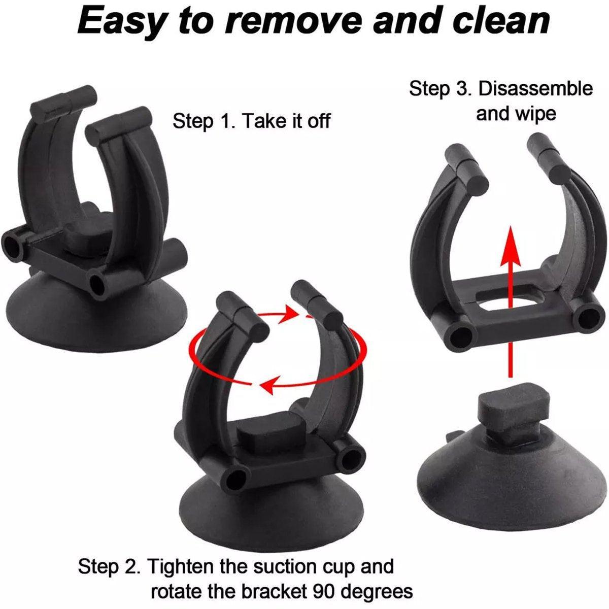 20PCS Black Suction Mount Clips for Aquarium Equipment