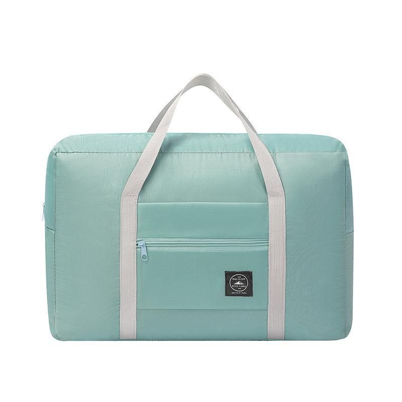 Foldable Large Capacity Travel Duffel Bags Oxford Handbag Waterproof Swim Gym - Blue