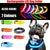 XL Size USB Rechargeable LED Dog Collar Nylon Glow Flashing Light Up Gear - Red