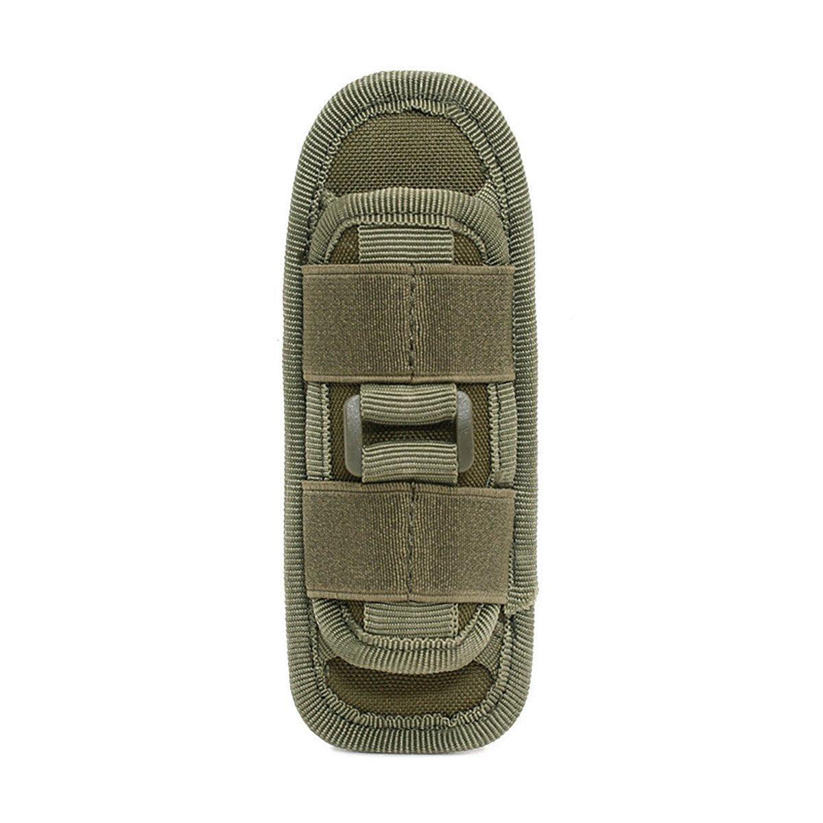 Portable Outdoor Military Flashlight Bag Pouch Tactical Case Holster Belt Holder - Black