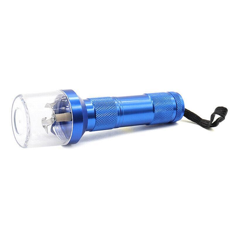 Electric Portable Pocket Metal Herb Weed Tobacco Grinder Spice Crusher Gift Au - Silver