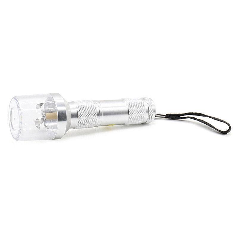 Electric Portable Pocket Metal Herb Weed Tobacco Grinder Spice Crusher Gift Au - Silver