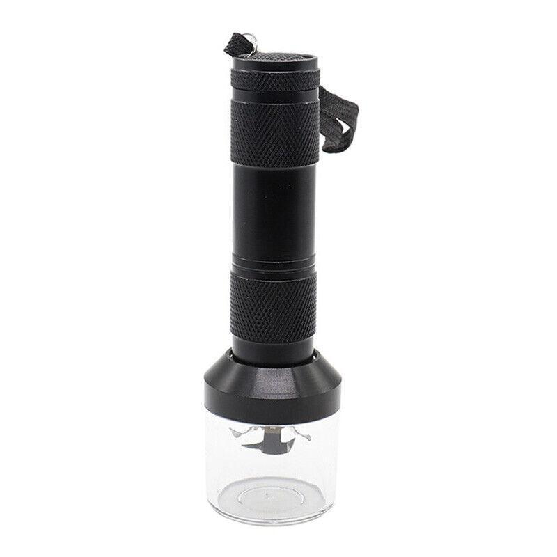 Electric Portable Pocket Metal Herb Weed Tobacco Grinder Spice Crusher Gift Au - Silver