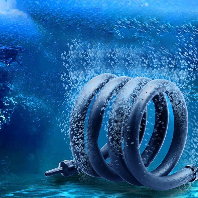 Flexible Aquarium Air Stone Oxygen Diffuser Strip for Fish Tank Aeration System - 105cm Dual-inlet