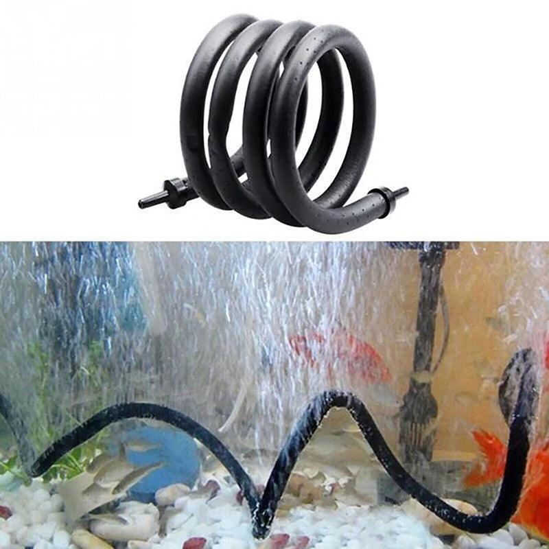 Flexible Aquarium Air Stone Oxygen Diffuser Strip for Fish Tank Aeration System - 105cm Dual-inlet