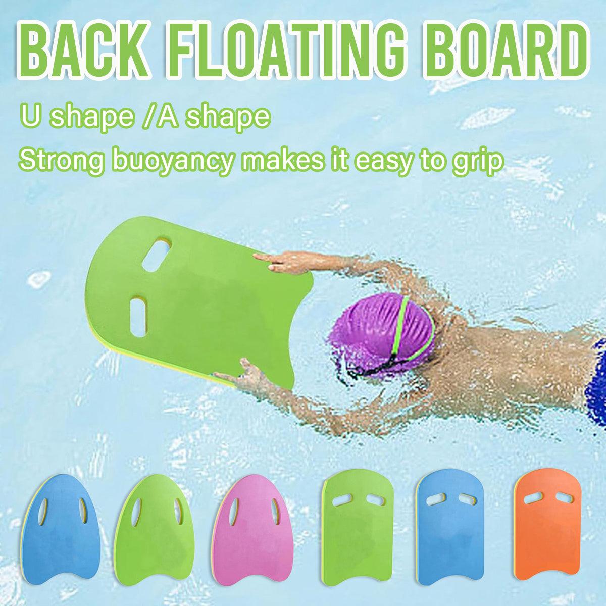 Swimming Back Float for Beginners Buoyancy Pad Gear for Water Training Support - A-shape-Green