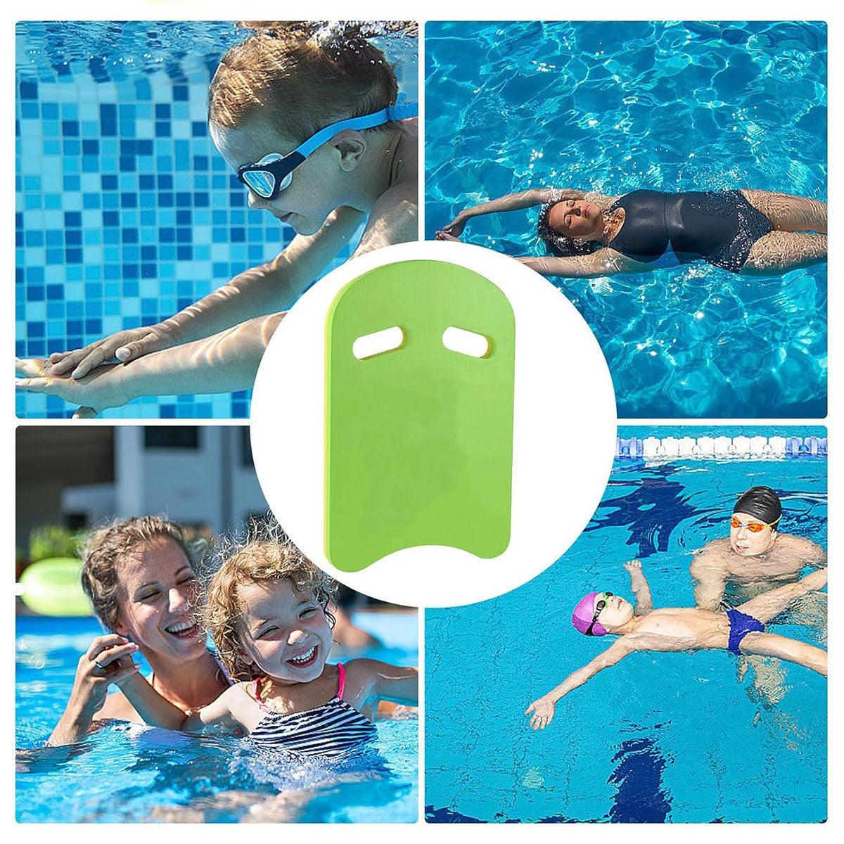Swimming Back Float for Beginners Buoyancy Pad Gear for Water Training Support - A-shape-Green