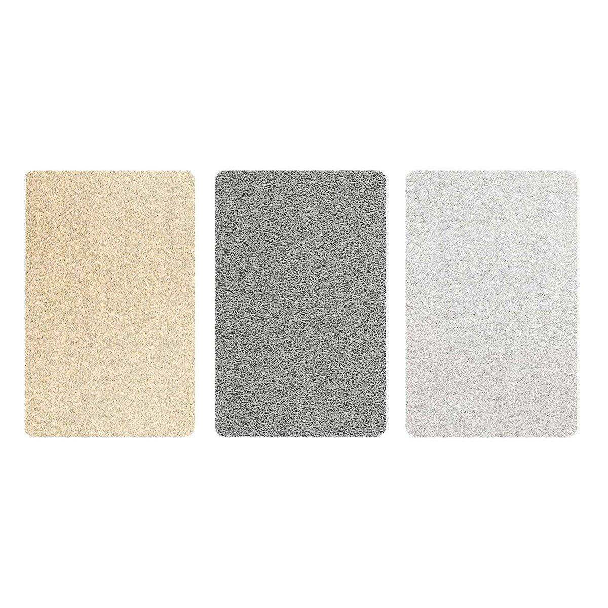 Waterproof Non-Slip Bathroom Shower Mat Anti-Slip Rug Toilet Floor Mat Washable - Cream-43*120cm