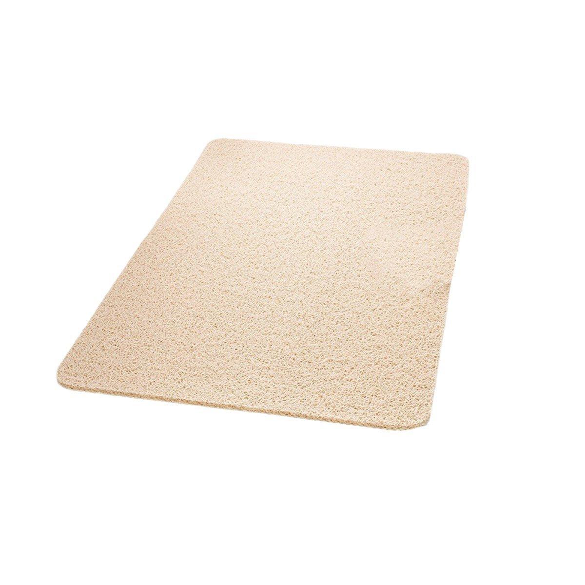Waterproof Non-Slip Bathroom Shower Mat Anti-Slip Rug Toilet Floor Mat Washable - White-43*75cm