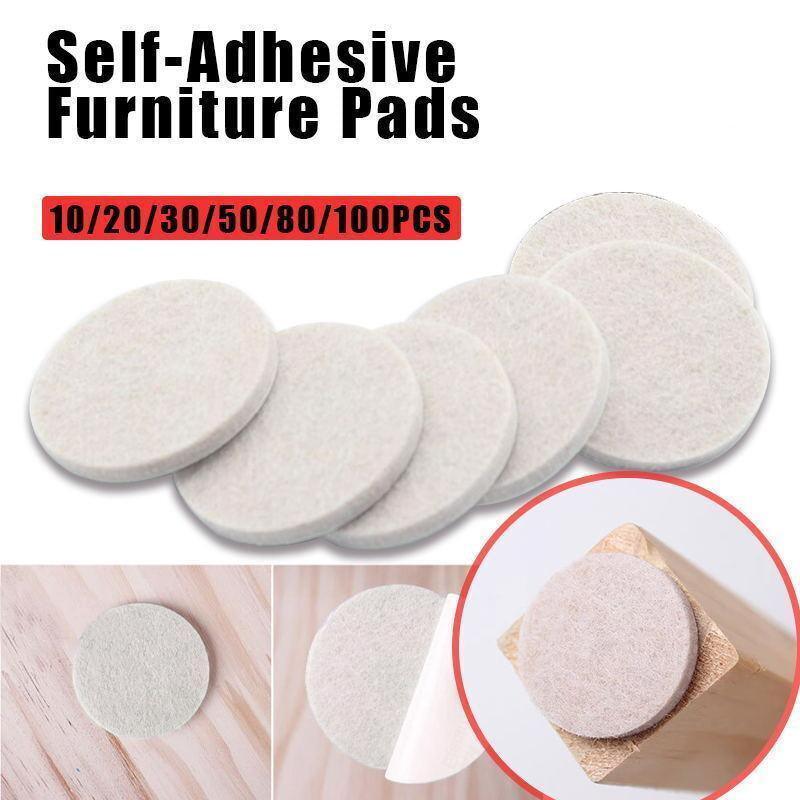 Felt Pad Furniture Floor Protector Pads Self Adhesive Round Heavy Duty - 50PCS